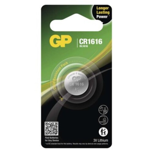 GP Ultra Plus CR1616 lítium gombelem, 1 db, 3V, B15601