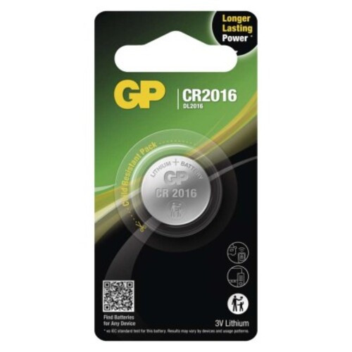 GP Ultra Plus CR2016 lítium gombelem, 1 db, 3V, B15161