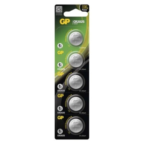 GP Ultra plus Lítium gombelem CR2025 5db/bliszter, 3V, B1525