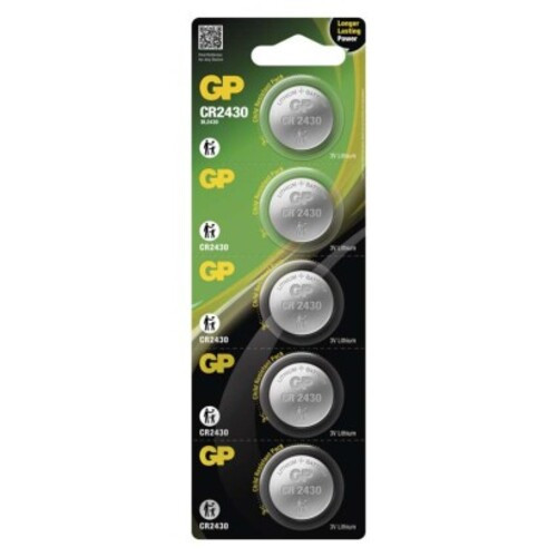 GP Ultra plus Lítium gombelem CR2430 5db/bliszter, 3V, B1530