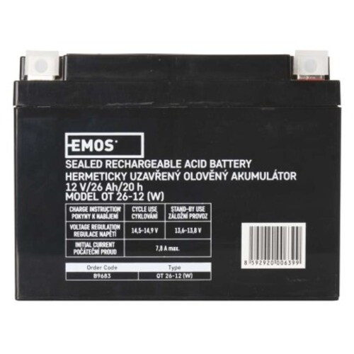EMOS Ólomakkumulátor 12V 26Ah, B9683