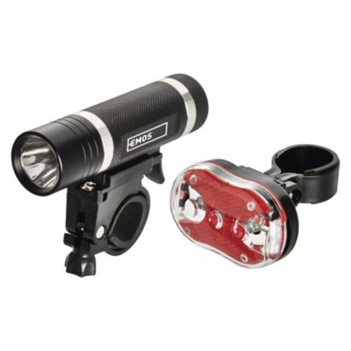 EMOS LED Kerékpárlámpa szett 1+3 chip 150lm, fekete, IP43, P3920