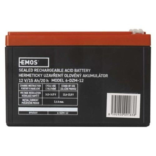 EMOS Vontatás ólomakkumulátor 12 v/15 ah, 12V, B9656V