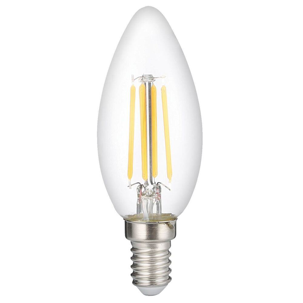 LED gyertya c35 E14 6w izzófüles, 2700K, meleg fehér, 730 lm, Optonica, 1412