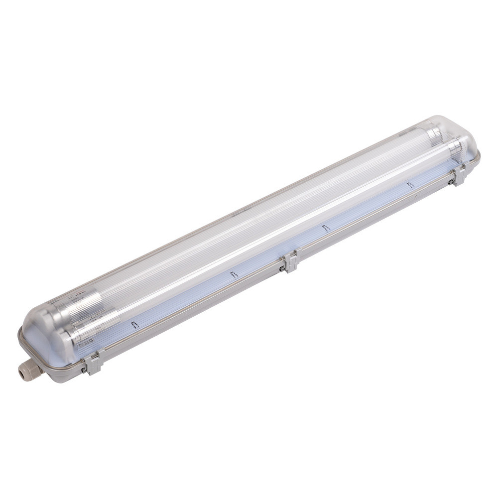 LED T8 csővel ellátott lámpatest 2*60 cm, 18W, 4500K, természetes fehér, 1800 lm, fehér, IP65, Optonica, 6734