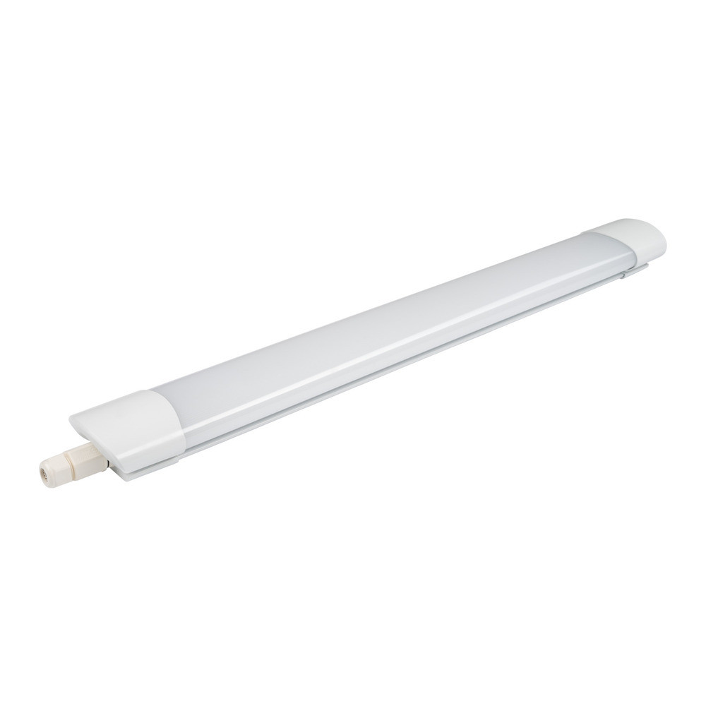 LED vízálló lámpatest, 18W, 4000K, természetes fehér, 1800 lm, IP65, gyors M12 kábelátvezető, rozsdamentes acél kapcsok, Optonica, 6722