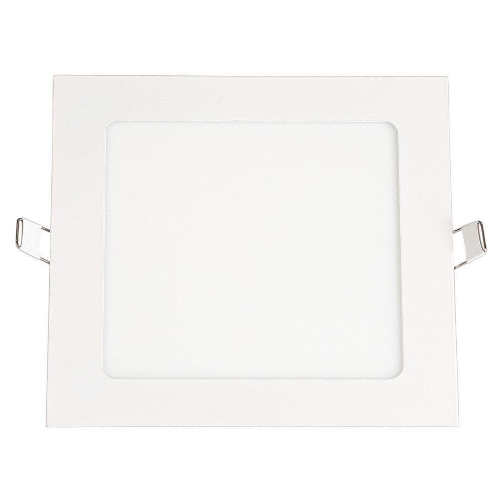 LED mini panel négyzet alakú, valódi színű vonal, 12W, 6000K, hideg fehér, 1000 lm, fehér, Optonica, 2617