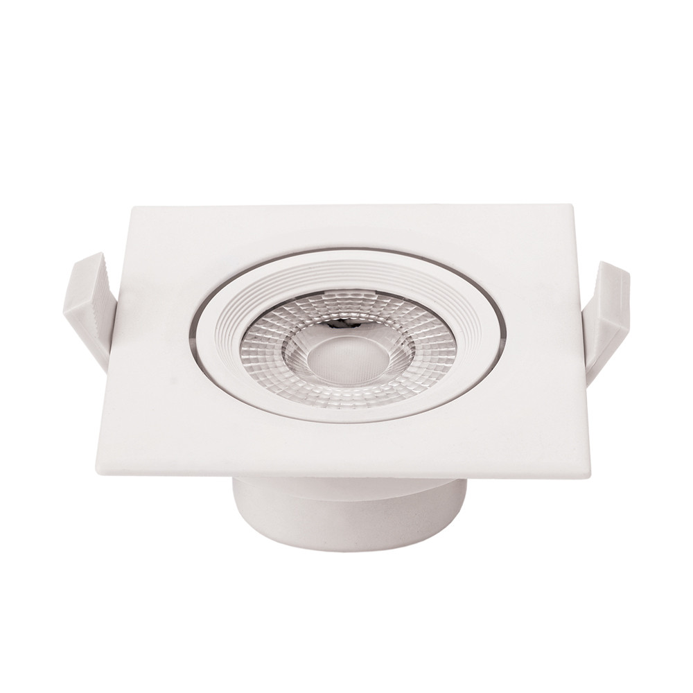 LED cob mélysugárzó, négyzet alakú, forgatható, 7W, 4500K, természetes fehér, 525 lm, fehér, Optonica, 3288