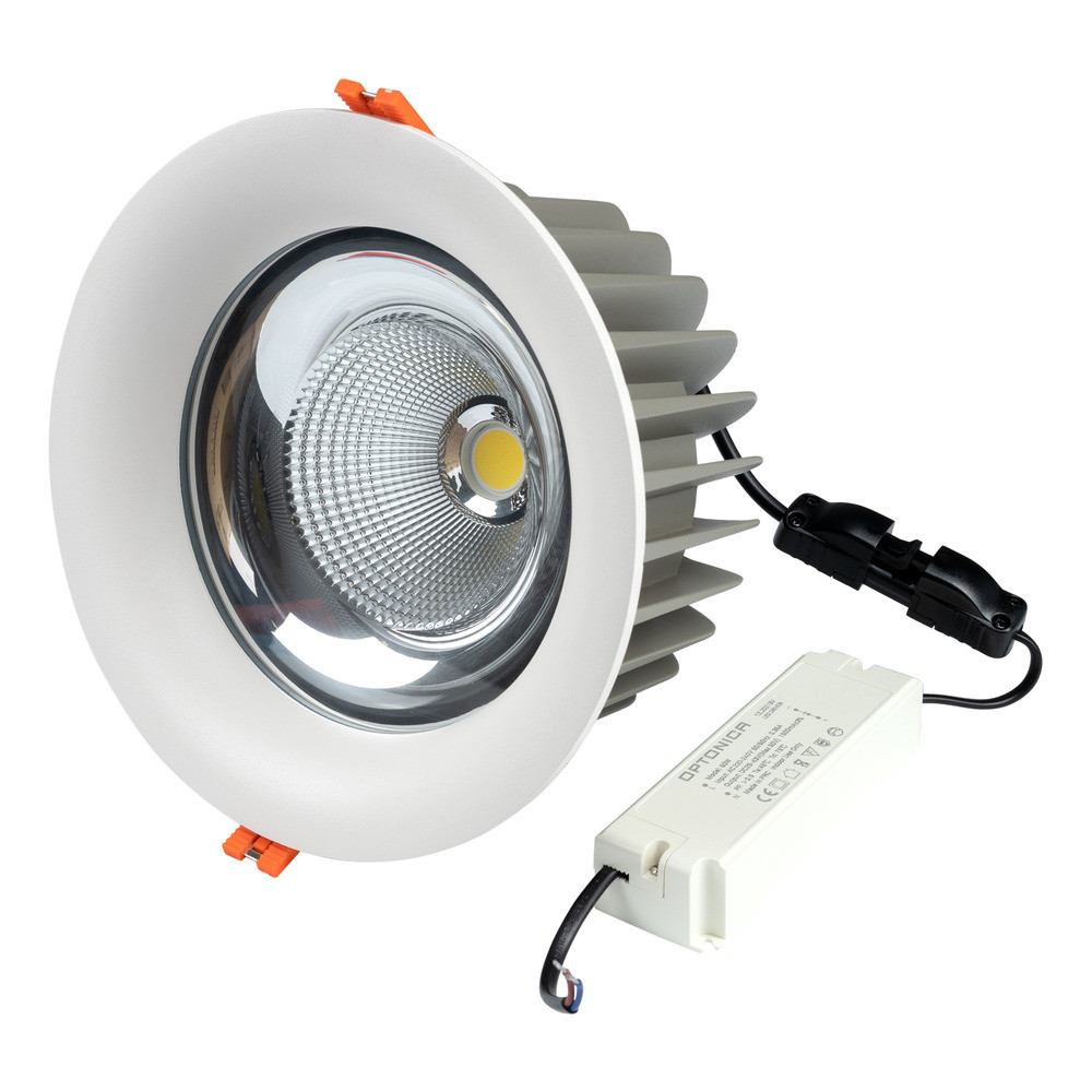 LED spotlámpa cob tuv szabad, 60W, 6000K, hideg fehér, 5600 lm, fehér, Optonica, 3262