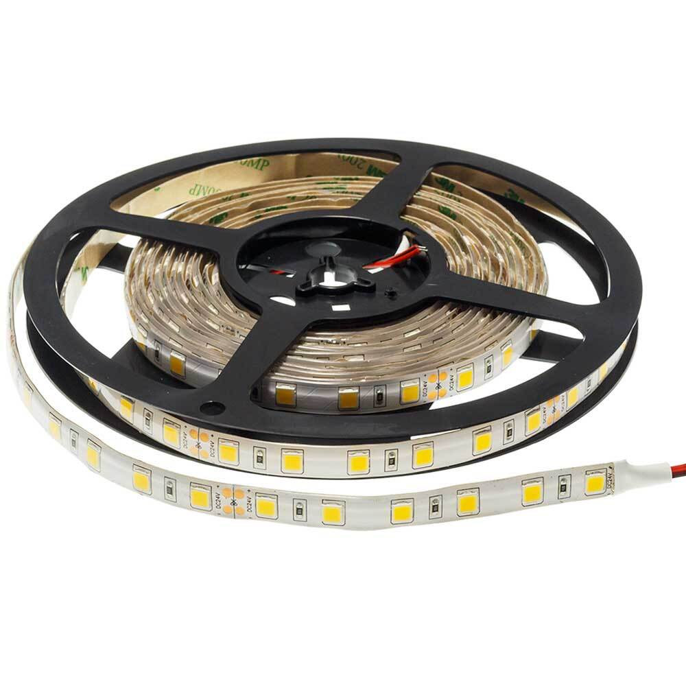 LED szalag 5050 24v vízálló professzionális kiadás, 14,4W, 2700K, meleg fehér, dimmelhető, 600 lm, IP54, Optonica, 4855