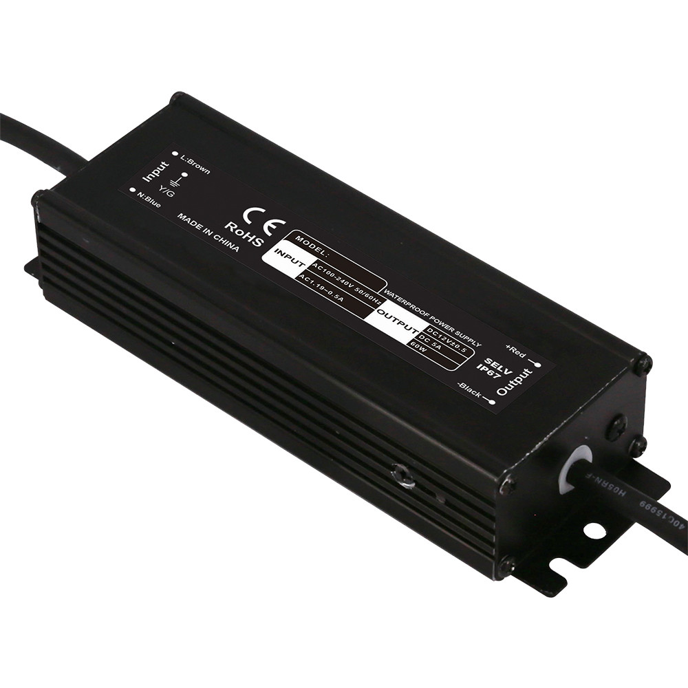 LED vízálló tápegység IP67 24v, 200W, fekete, Optonica, 6264