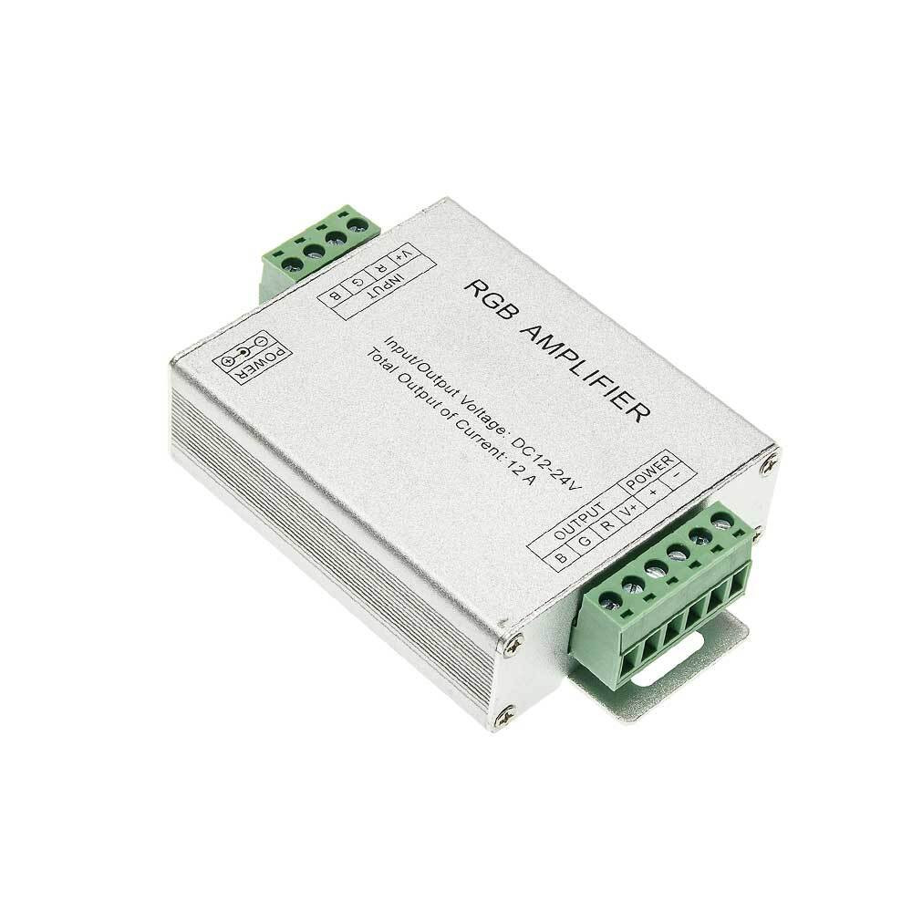 LED szalagerősítő, 144W, ezüst, Optonica, 6305