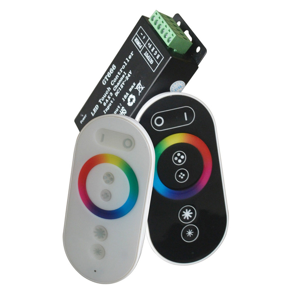 LED szalag távirányító RGB mini érintőképernyős vezérlő fehér, Optonica, 6315
