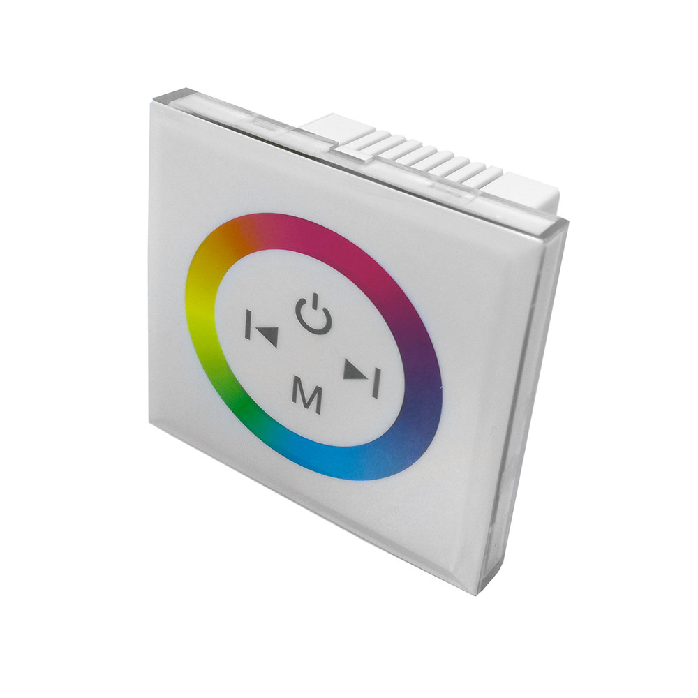 LED RGB szenzoros fényerőszabályzó, falra szerelhető, fehér, Optonica, 6319