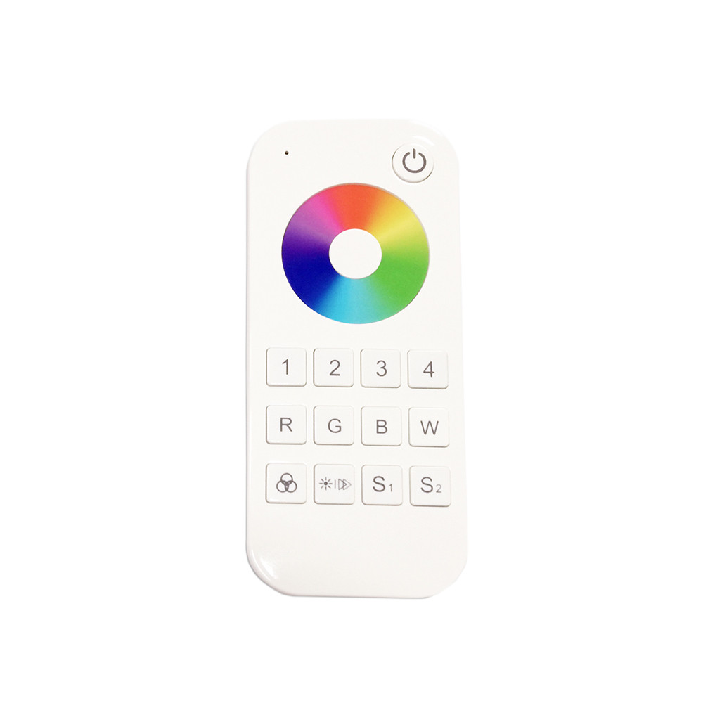 LED RGB/RGBW távirányítós érzékelő 4 zónás rf 2.4g rt9, dimmelhető, fehér, Optonica, 6345