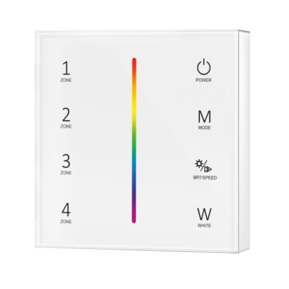 4 zónás RGB/RGBW távirányító, fehér, Optonica, 6374