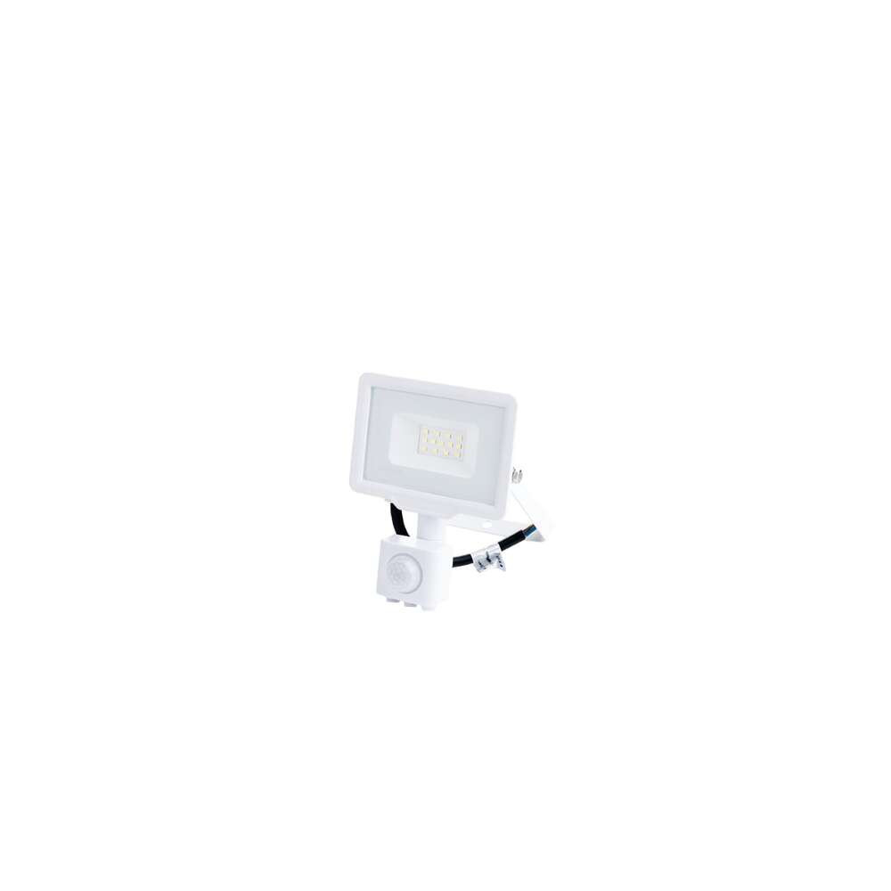 LED smd reflektor fehér city line pir érzékelővel, 10W, 2700K, meleg fehér, 800 lm, IP65, Optonica, 5932