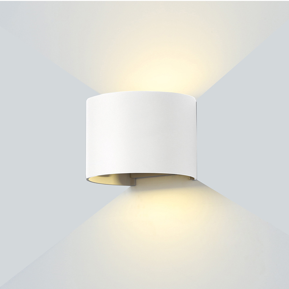 LED fali lámpa fehér kerek, 6W, 4000K, természetes fehér, 660 lm, IP54, Optonica, 7466