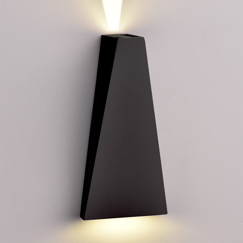 LED fali lámpa feketetel, 6W, 4000K, természetes fehér, 660 lm, IP54, Optonica, 7473