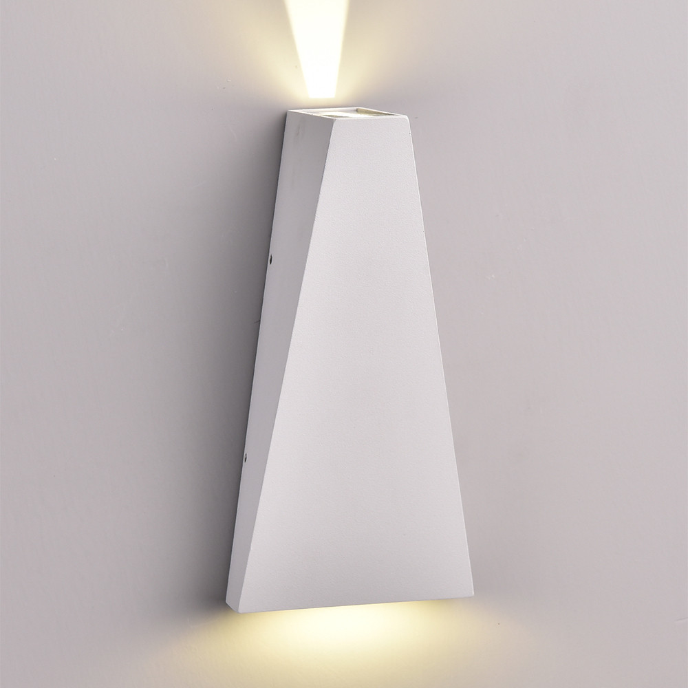 LED fali lámpa szürketel, 6W, 4000K, természetes fehér, 660 lm, IP54, Optonica, 7474