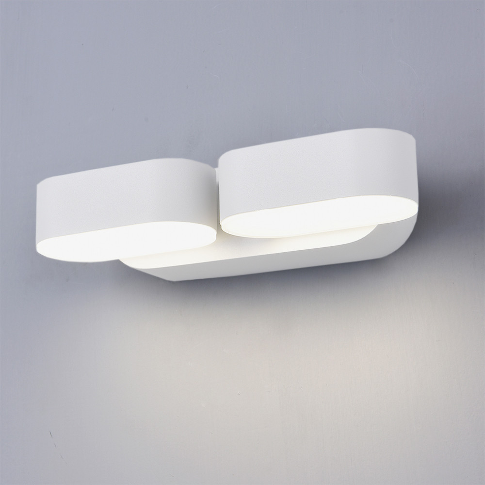 LED fali lámpa epistar 2x6w fehértel forgatható, 12W, 4000K, természetes fehér, 1320 lm, IP54, Optonica, 7484