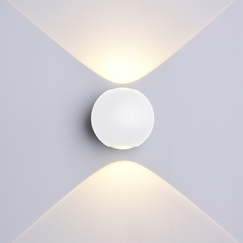 LED fali lámpa kerek fehértel, 6W, 4000K, természetes fehér, 660 lm, IP54, Optonica, 7496