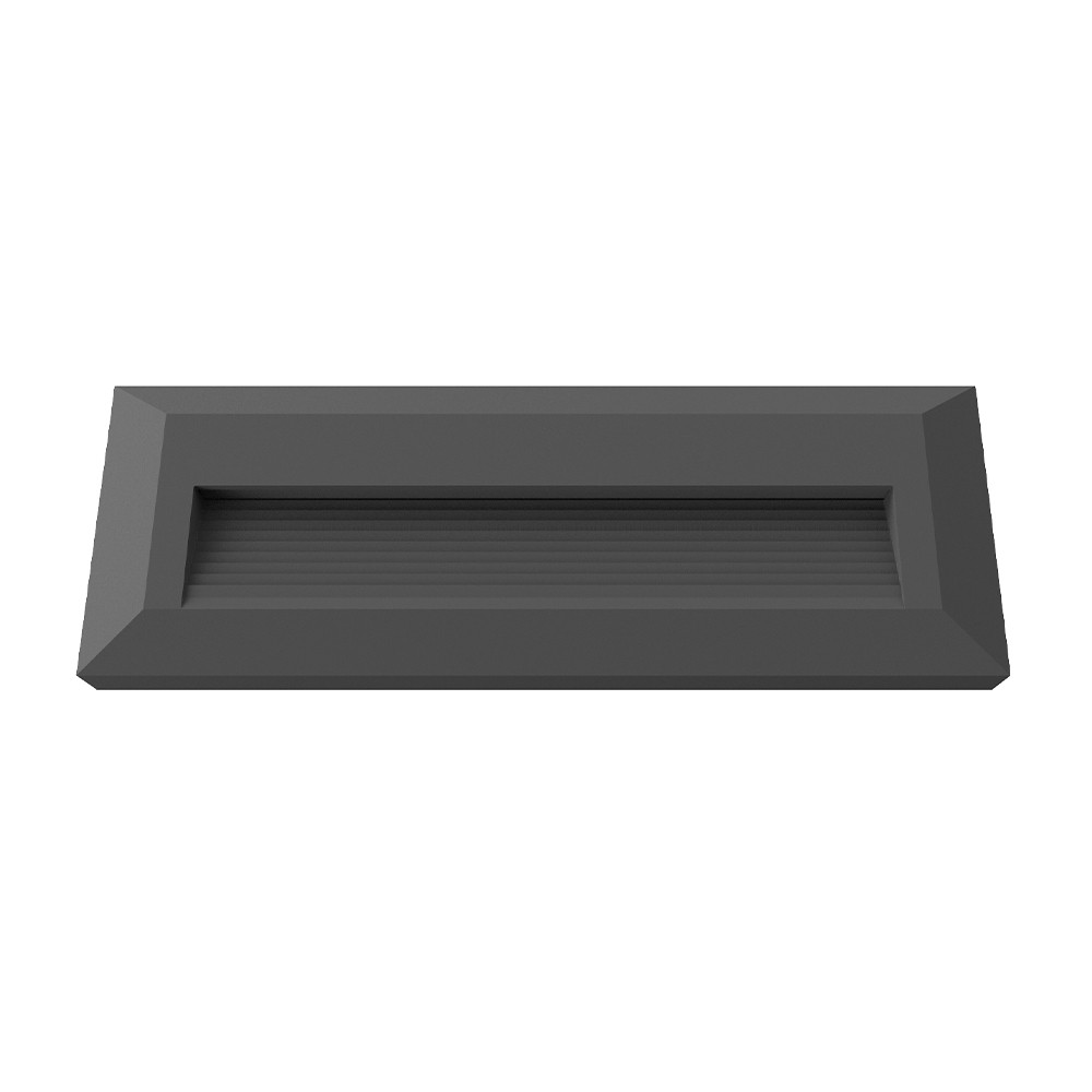 LED lépcsőlámpa, négyzet alakú, fekete, 3W, 4200K, természetes fehér, 100 lm, IP65, Optonica, 7516