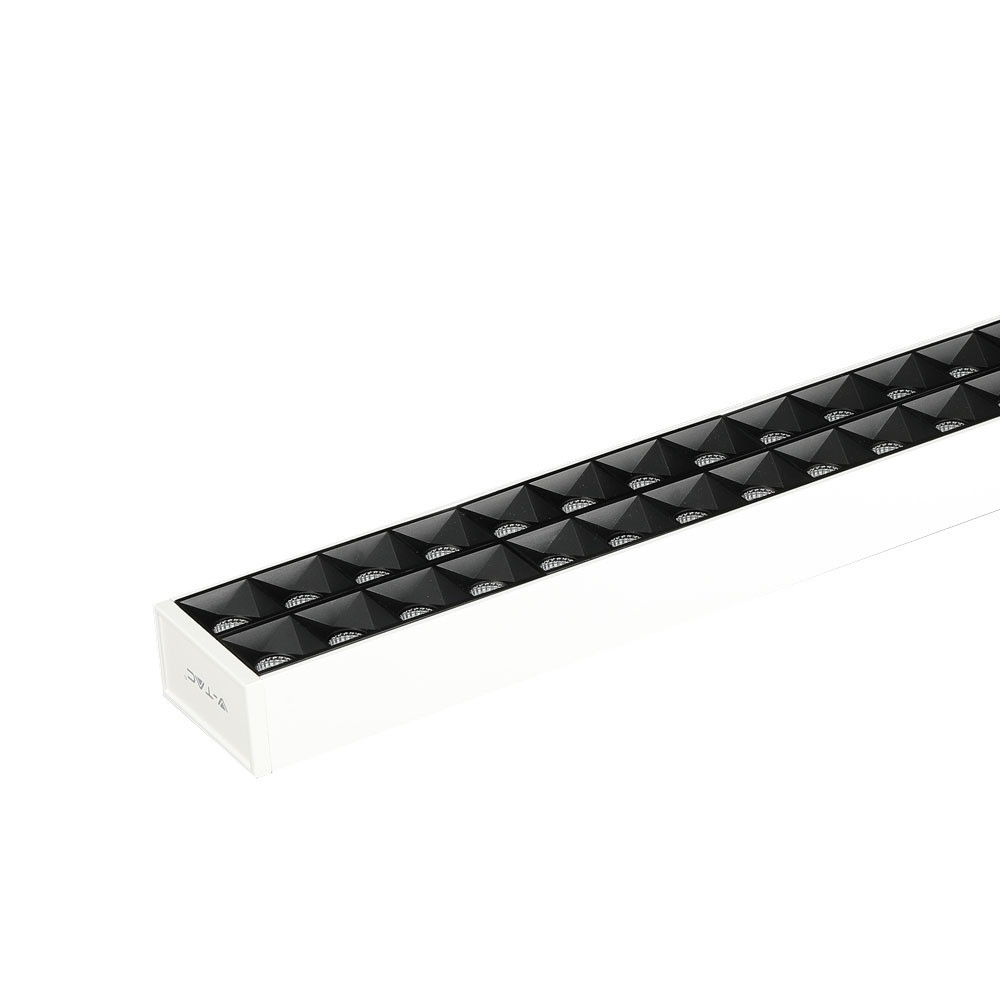 Függesztett Lineáris LED lámpatest nem összekapcsolható, 60w, 4000K, természetes fehér, 6600lm, 120°, fehér, CRI>80, dimmelhető, 1179mm, V-TAC, 606