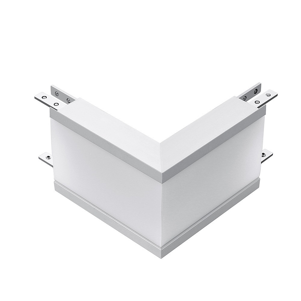 Lineáris LED lámpatest tartozék - L alakú csatlakozó, 12w, 4000K, természetes fehér, 1000lm, 120°, fehér, CRI>80, V-TAC, 389