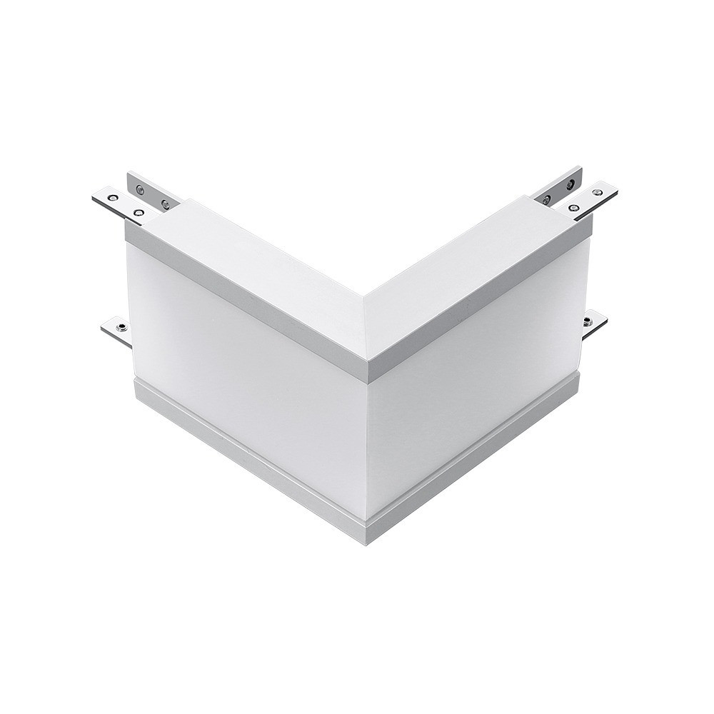 Lineáris LED lámpatest tartozék - L alakú csatlakozó, 12w, 4000K, természetes fehér, 1000lm, 120°, ezüst, CRI>80, V-TAC, 390