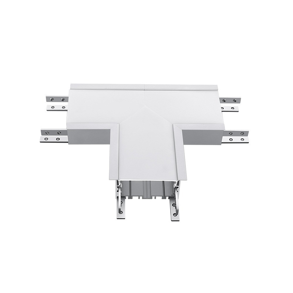 Lineáris LED lámpatest tartozék - T alakú csatlakozó, 14w, 4000K, természetes fehér, 1200lm, 120°, ezüst, CRI>80, V-TAC, 392