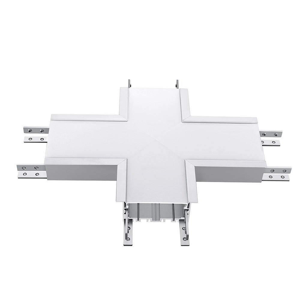 Lineáris LED lámpatest tartozék - X alakú csatlakozó, 16w, 4000K, természetes fehér, 1600lm, 120°, fehér, CRI>80, V-TAC, 393