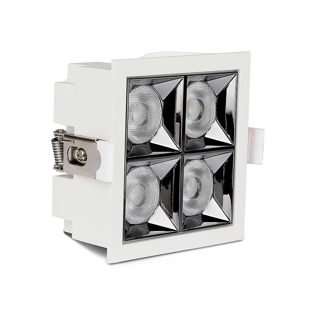 Süllyeszthető COB LED mélysugárzó lámpa PRO, 16w, 5700K, hideg fehér, 1280lm, 38°, fehér, CRI>90, V-TAC, 991