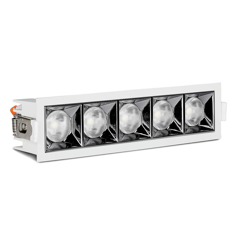 Süllyeszthető COB LED mélysugárzó lámpa PRO, 20w, 5700K, hideg fehér, 1600lm, 38°, fehér, CRI>90, V-TAC, 994