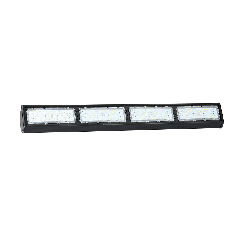 LED lineáris csarnokvilágító, 200w, 4000K, természetes fehér, 24000lm, 120°, fekete, CRI>80, IP54, 1059mm, V-TAC, 895