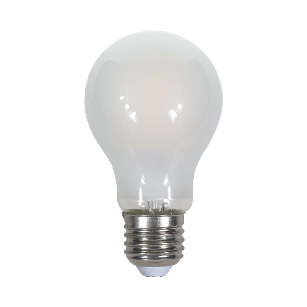 LED izzó opál, 8w, 6400K, hideg fehér, 800lm, E27, 300°, CRI>80, V-TAC, 4485