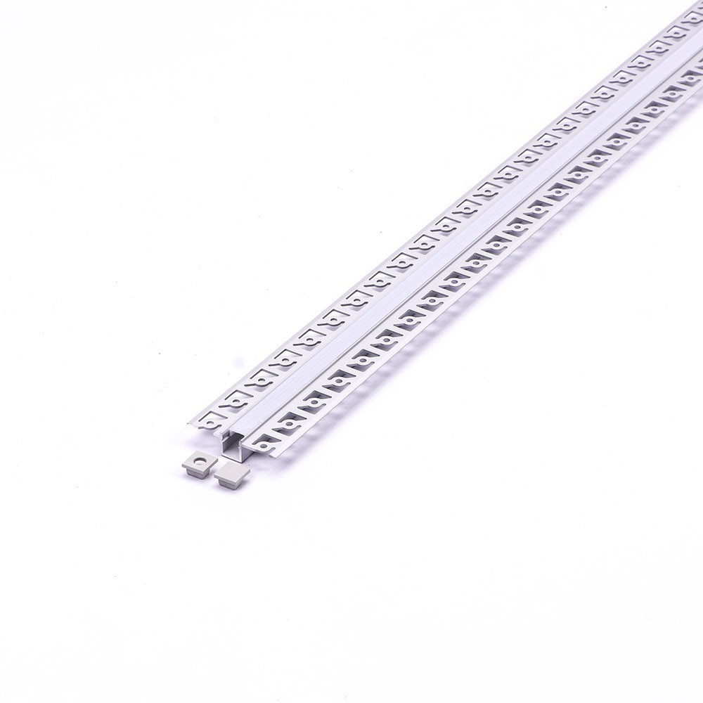 LED szalag profil, ezüst/fehér fedő, 2000mm, V-TAC, 3360