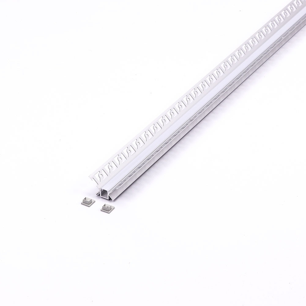 LED szalag profil, ezüst/fehér fedő, 2000mm, V-TAC, 3362