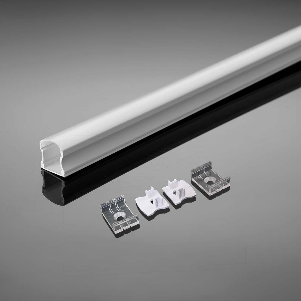 LED szalag profil, fehér/fehér fedő, 2000mm, V-TAC, 3366