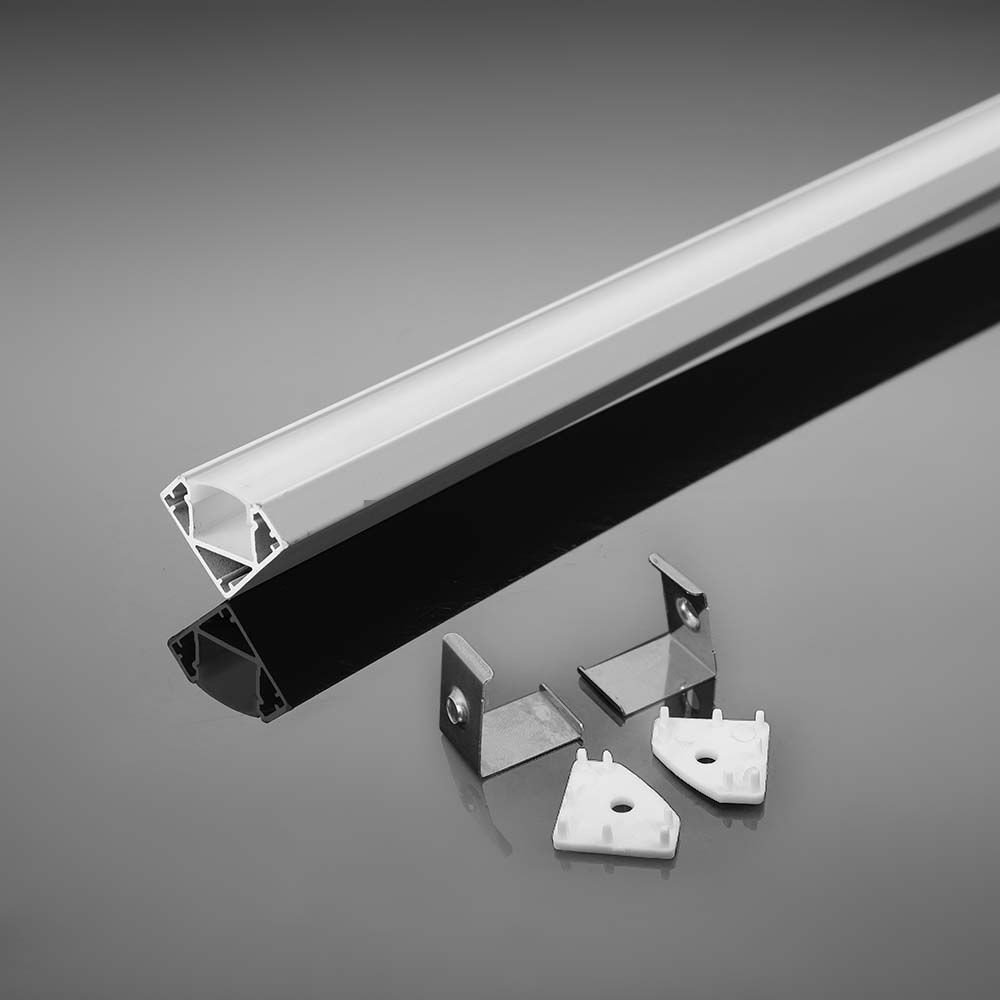 LED szalag profil, fehér/fehér fedő, 2000mm, V-TAC, 3364