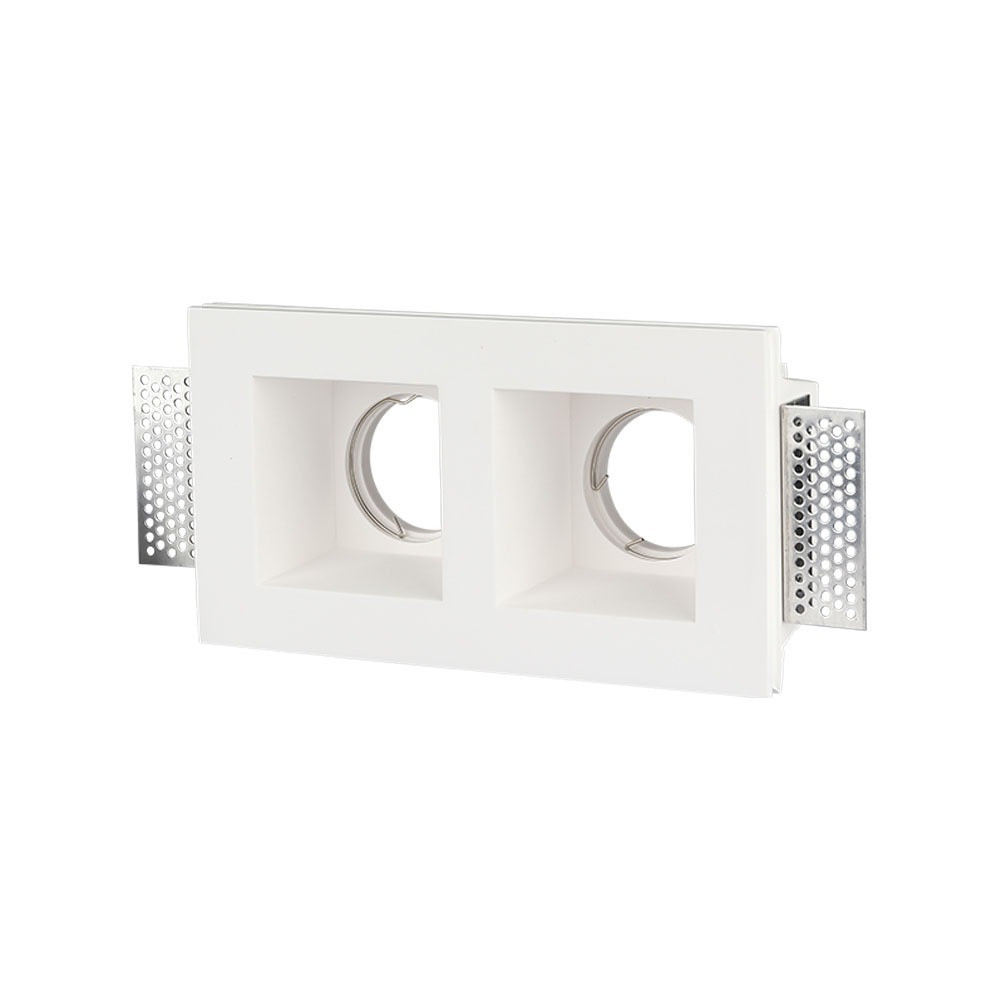 LED spotlámpa keret négyzet alakú, GU10, fehér, V-TAC, 3648