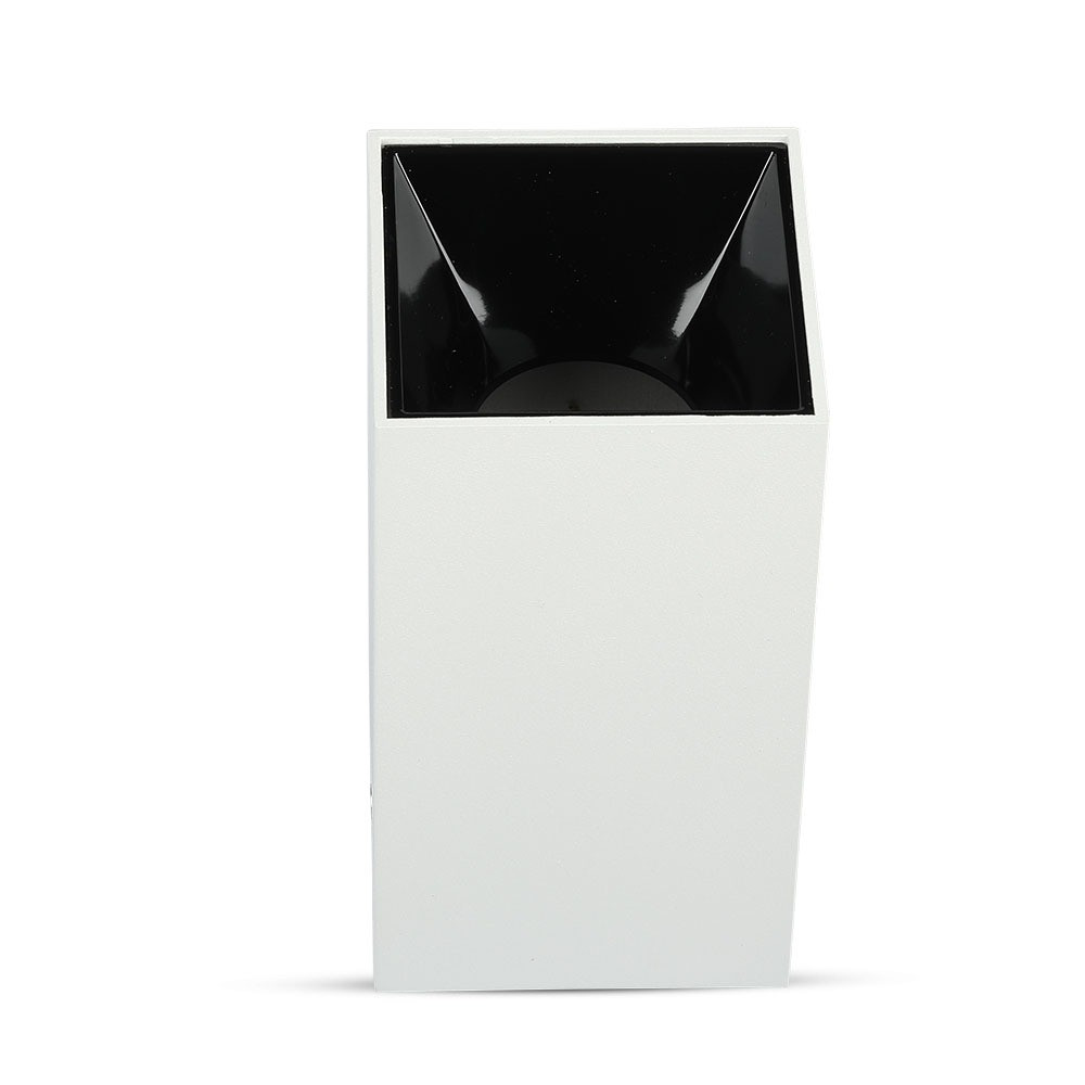 LED négyzet alakú mennyezeti lámpatest, GU10, fehér, fekete, V-TAC, 8584
