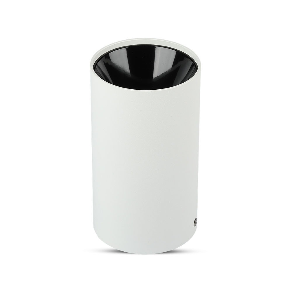 LED kerek mennyezeti lámpatest, GU10, fehér, fekete, V-TAC, 8589