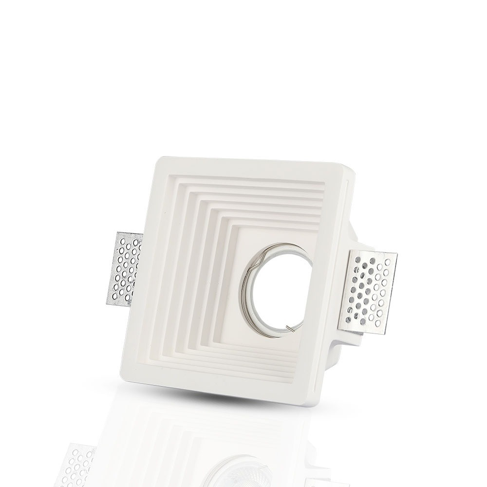 LED spotlámpa keret négyzet alakú, GU10, fehér, V-TAC, 3151