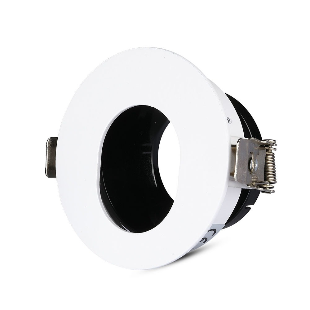 LED spotlámpa keret kerek, GU10, fehér, fekete, V-TAC, 3161