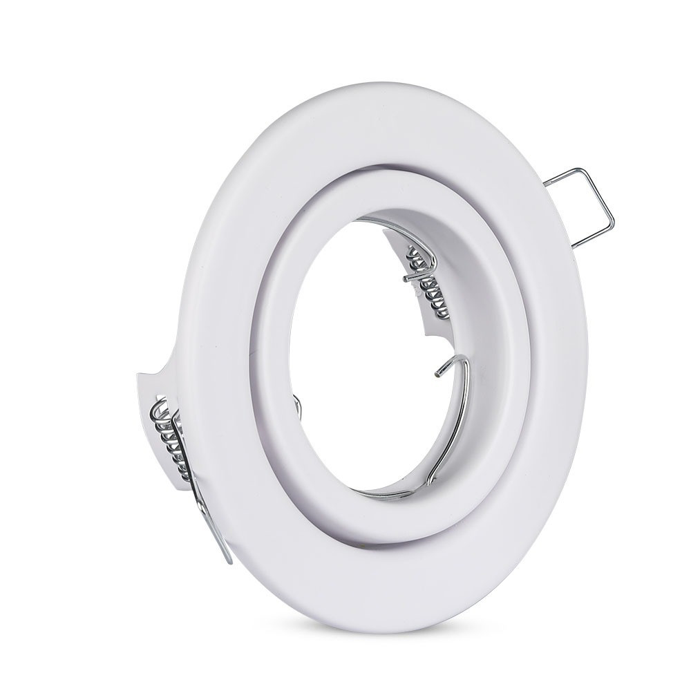 LED spotlámpa keret kerek, GU10, fehér, V-TAC, 3469