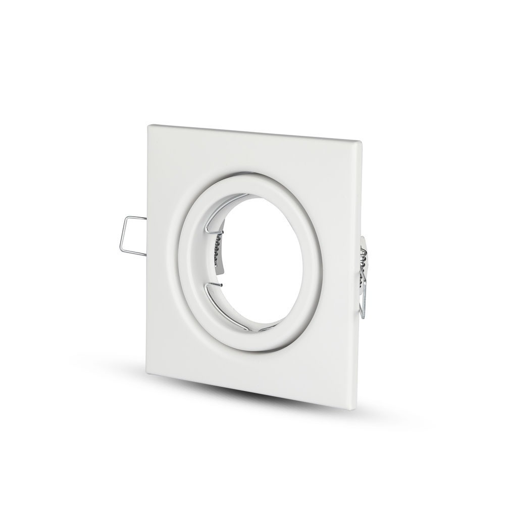 LED spotlámpa keret négyzet alakú, GU10, fehér, V-TAC, 3472