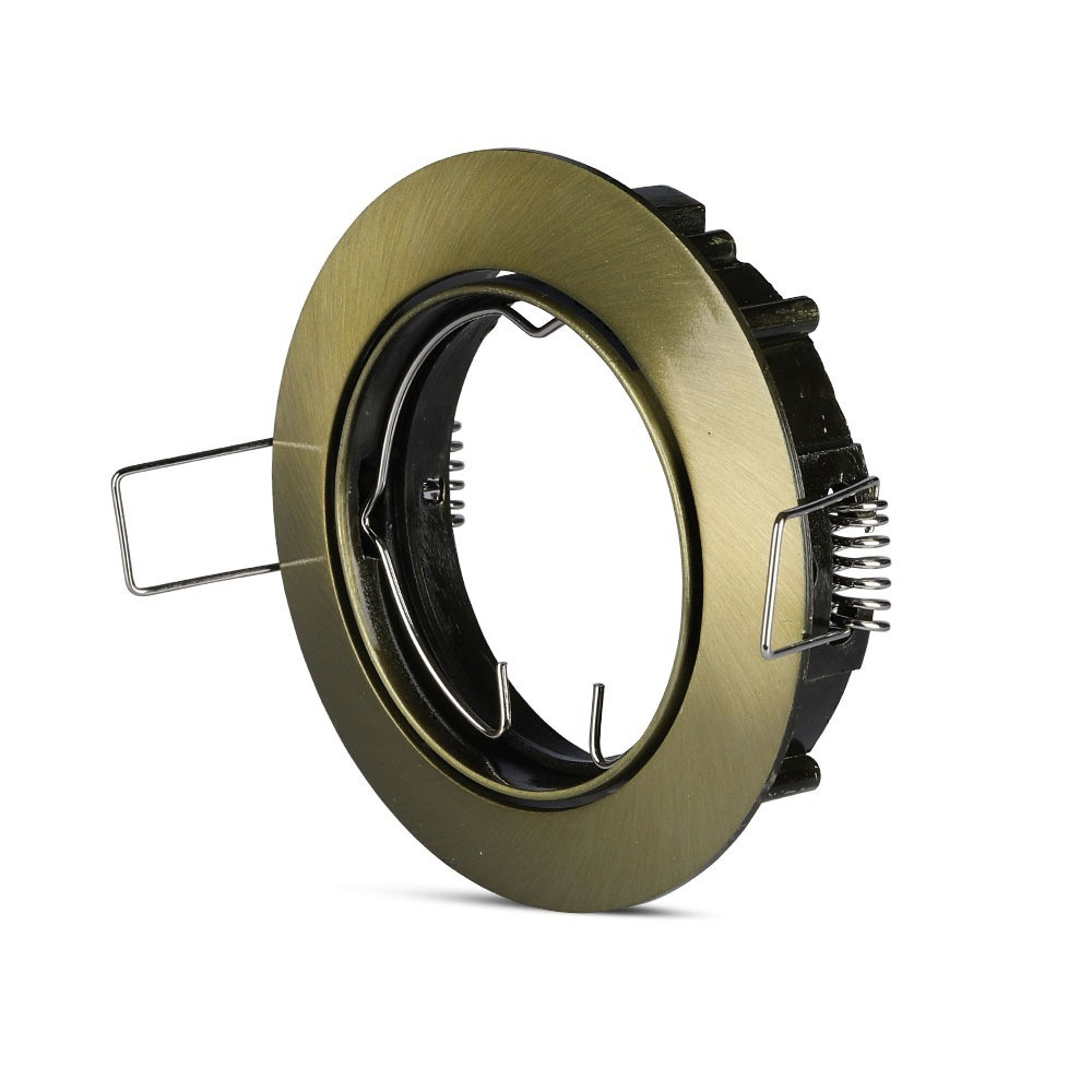 LED spotlámpa keret kerek, GU10, arany, V-TAC, 8579