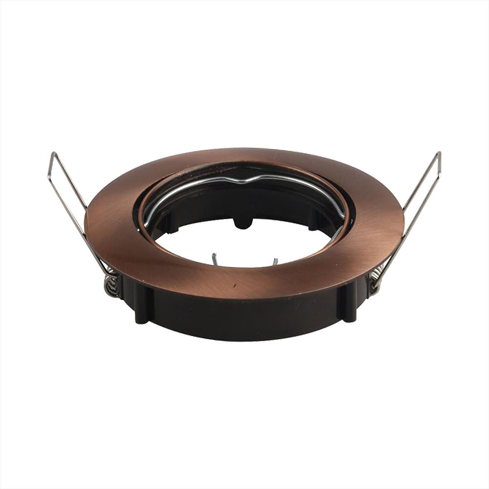 LED spotlámpa keret kerek, GU10, bronz, V-TAC, 8580