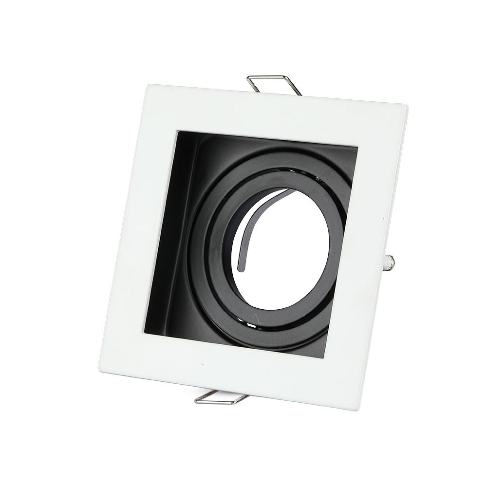 LED spotlámpa keret négyzet alakú, GU10, fehér, V-TAC, 3597